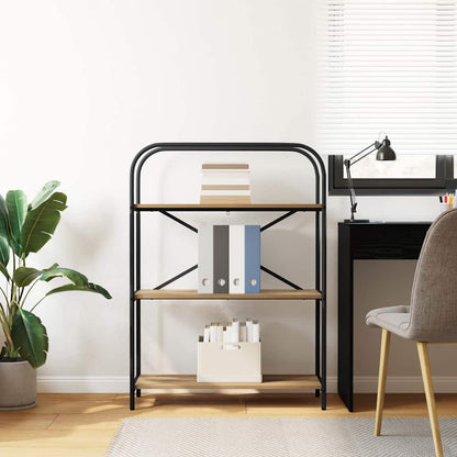 Libreria rovere artigianale 80 x 30 x 109 cm Legno multistrato