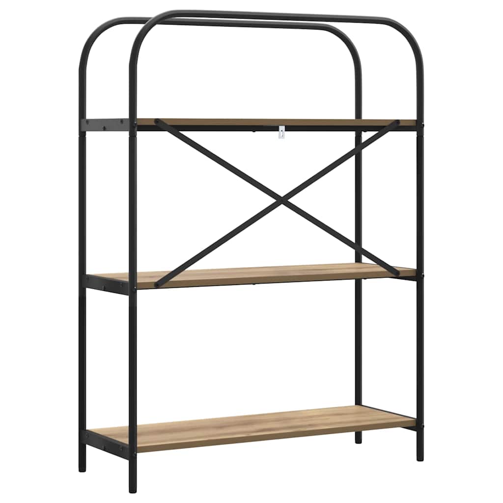 Libreria rovere artigianale 80 x 30 x 109 cm Legno multistrato