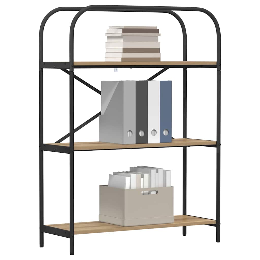 Libreria rovere artigianale 80 x 30 x 109 cm Legno multistrato