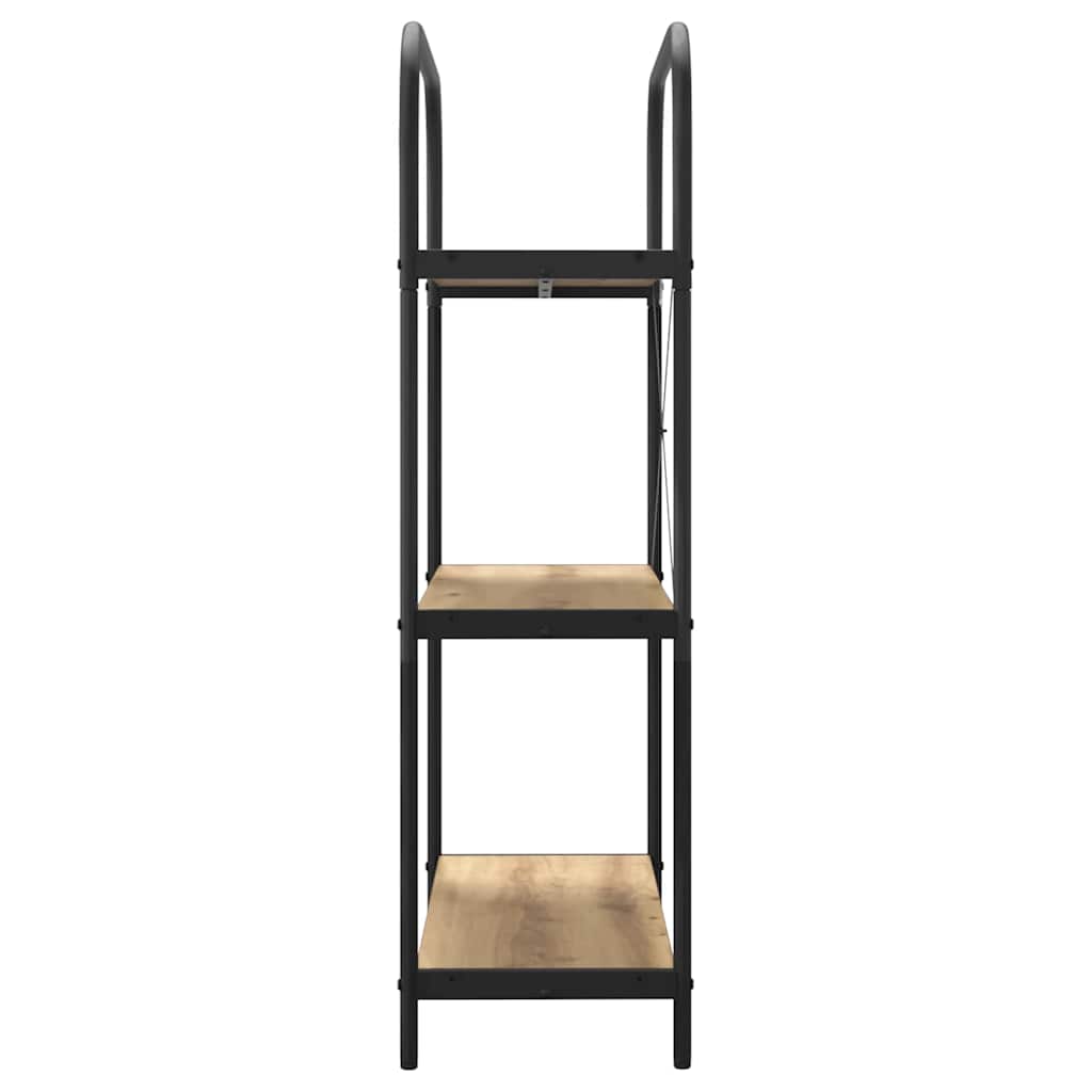 Libreria rovere artigianale 80 x 30 x 109 cm Legno multistrato