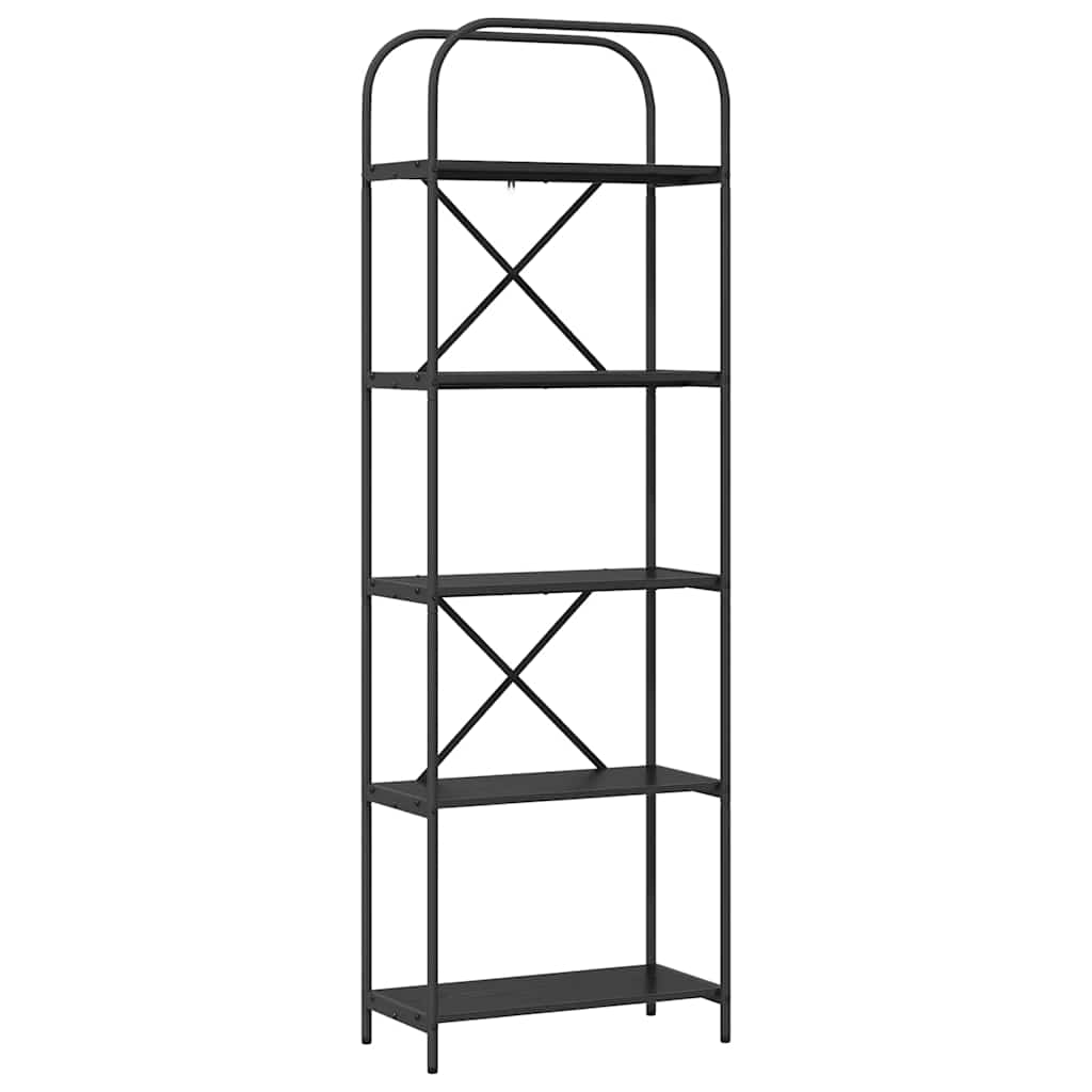 Libreria Rovere Nero 60 x 30 x 183 cm Legno multistrato