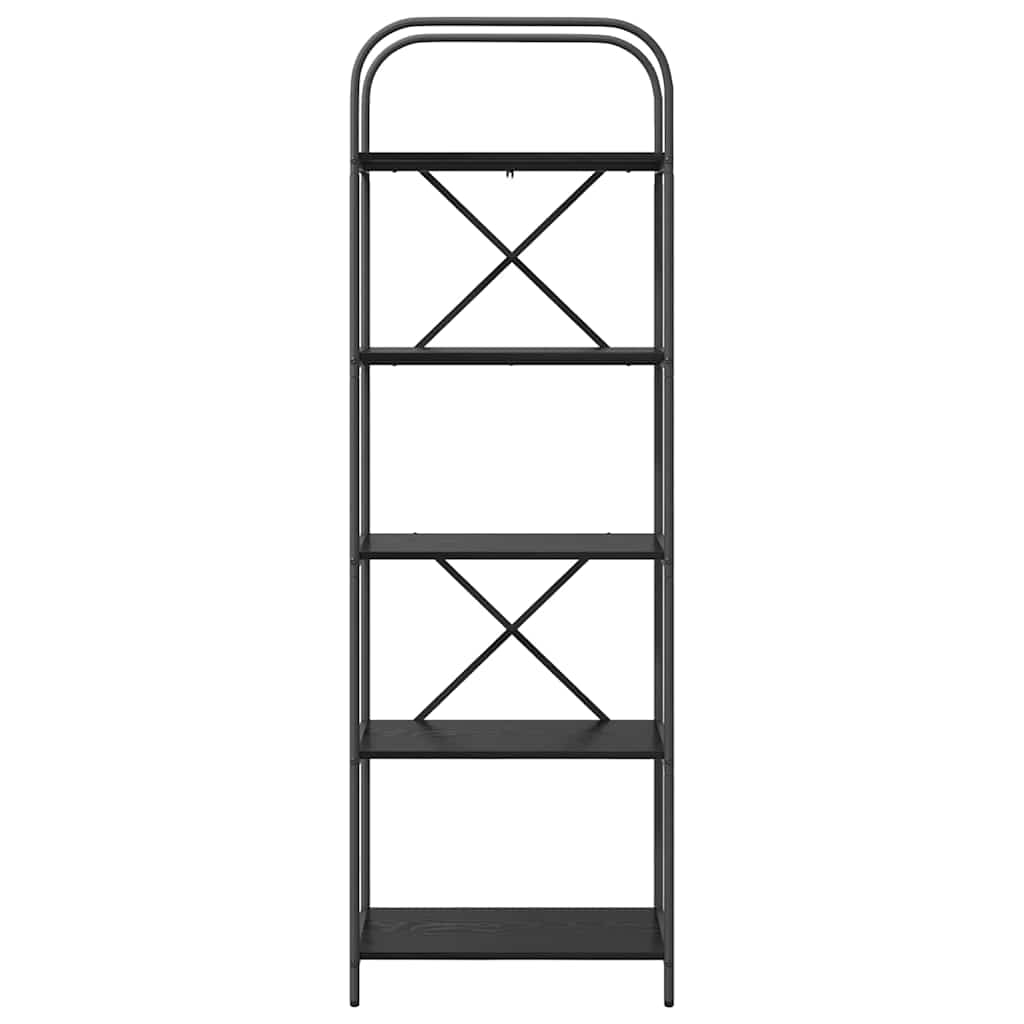 Libreria Rovere Nero 60 x 30 x 183 cm Legno multistrato