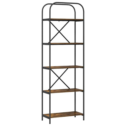 Libreria Rovere fumo 60 x 30 x 183 cm Legno multistrato