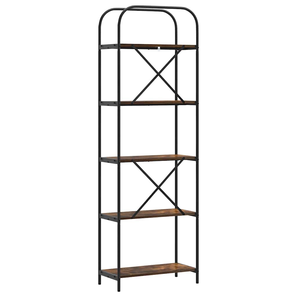 Libreria Rovere fumo 60 x 30 x 183 cm Legno multistrato