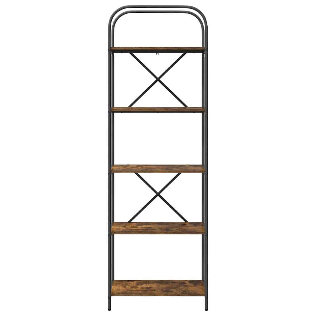 Libreria Rovere fumo 60 x 30 x 183 cm Legno multistrato