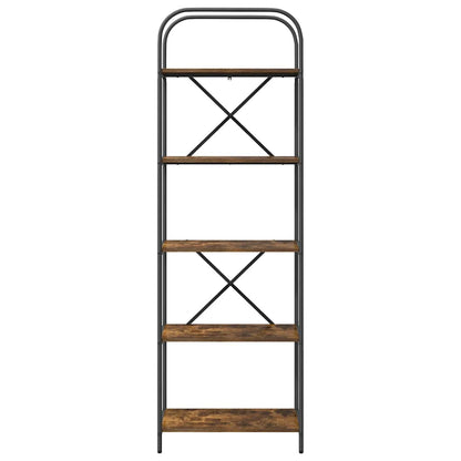 Libreria Rovere fumo 60 x 30 x 183 cm Legno multistrato