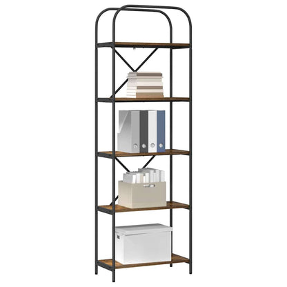 Libreria Rovere fumo 60 x 30 x 183 cm Legno multistrato