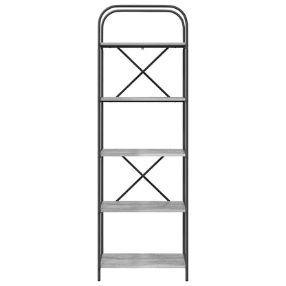 Libreria Grigio sonoma 60 x 30 x 183 cm Legno multistrato