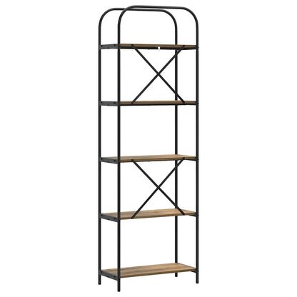 Libreria rovere artigianale 60 x 30 x 183 cm Legno multistrato