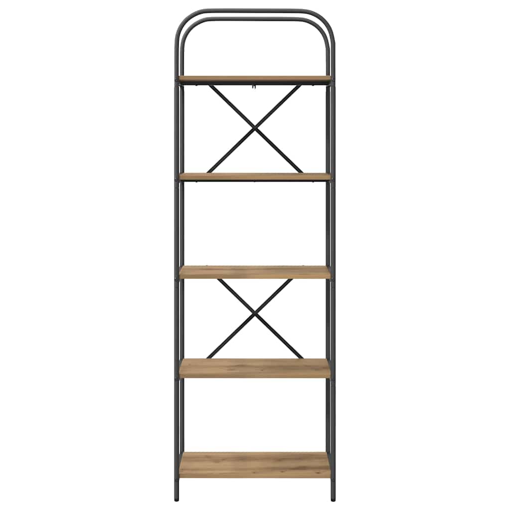 Libreria rovere artigianale 60 x 30 x 183 cm Legno multistrato