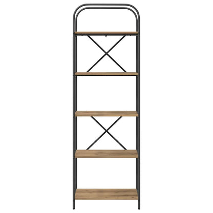 Libreria rovere artigianale 60 x 30 x 183 cm Legno multistrato