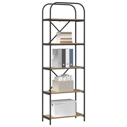 Libreria rovere artigianale 60 x 30 x 183 cm Legno multistrato