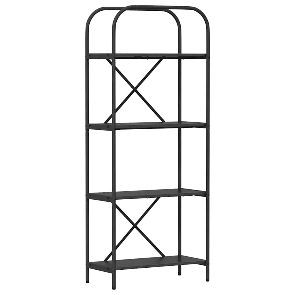 Libreria Rovere nero 60 x 30 x 146 cm Legno multistrato