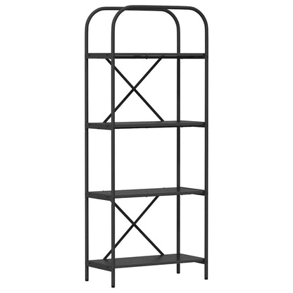 Libreria Rovere nero 60 x 30 x 146 cm Legno multistrato