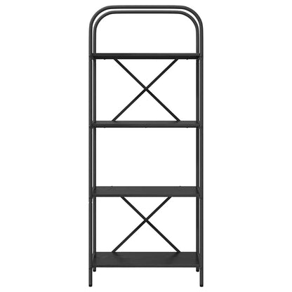 Libreria Rovere nero 60 x 30 x 146 cm Legno multistrato