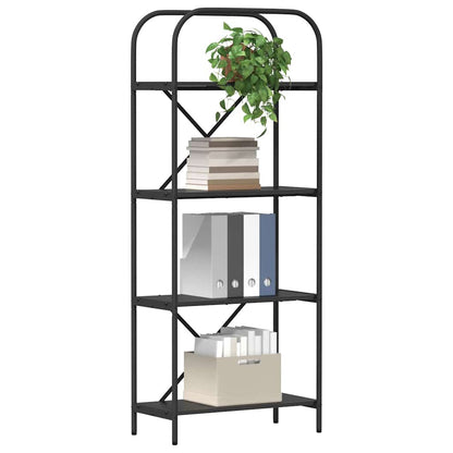 Libreria Rovere nero 60 x 30 x 146 cm Legno multistrato