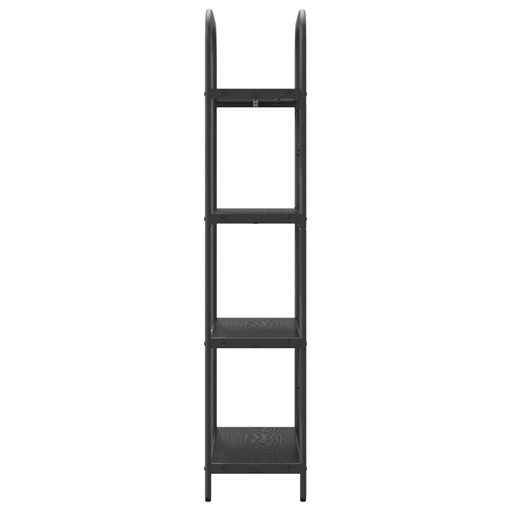 Libreria Rovere nero 60 x 30 x 146 cm Legno multistrato