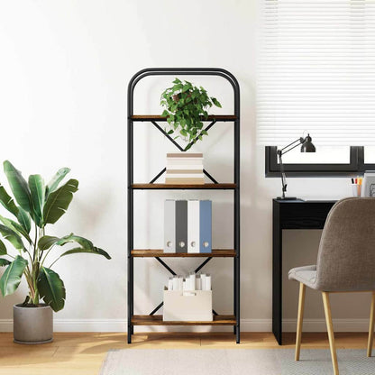 Libreria Rovere fumo 60 x 30 x 146 cm Legno multistrato