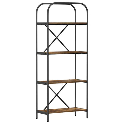 Libreria Rovere fumo 60 x 30 x 146 cm Legno multistrato