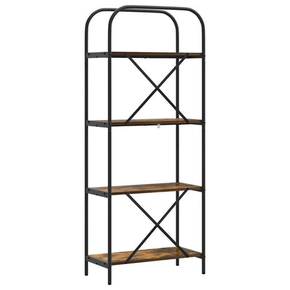 Libreria Rovere fumo 60 x 30 x 146 cm Legno multistrato