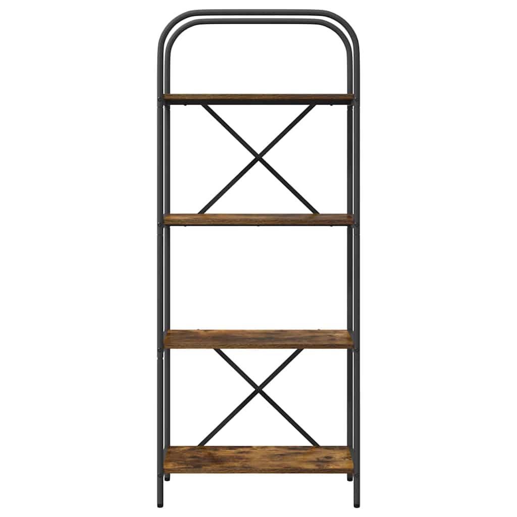 Libreria Rovere fumo 60 x 30 x 146 cm Legno multistrato