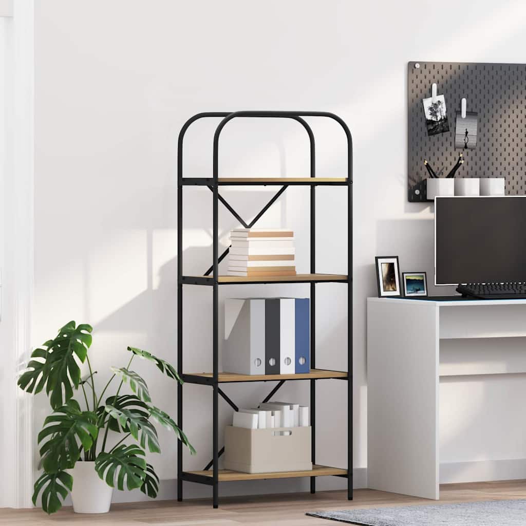 Libreria rovere artigianale 60 x 30 x 146 cm Legno multistrato