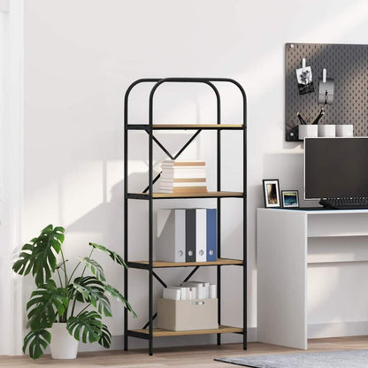 Libreria rovere artigianale 60 x 30 x 146 cm Legno multistrato