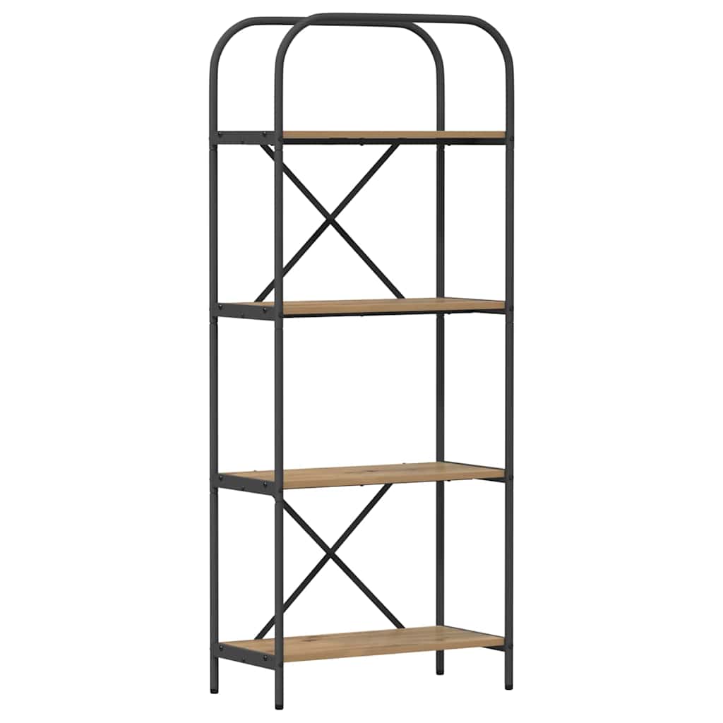 Libreria rovere artigianale 60 x 30 x 146 cm Legno multistrato