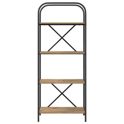 Libreria rovere artigianale 60 x 30 x 146 cm Legno multistrato