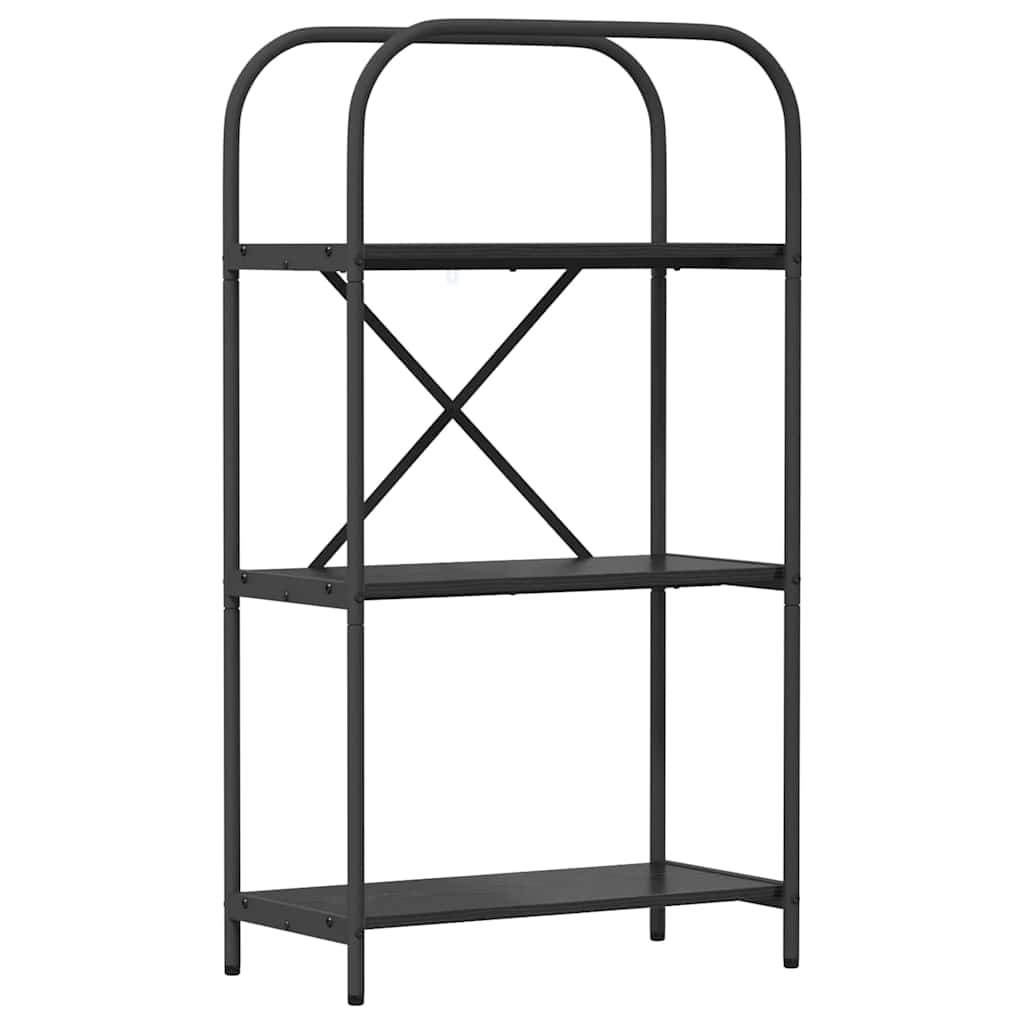 Libreria Rovere nero 60 x 30 x 109 cm Legno multistrato