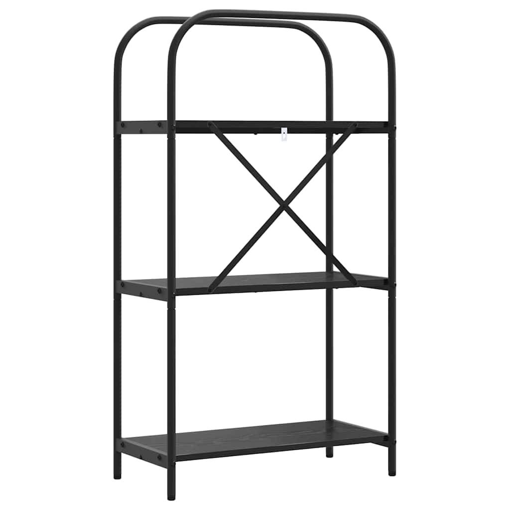 Libreria Rovere nero 60 x 30 x 109 cm Legno multistrato