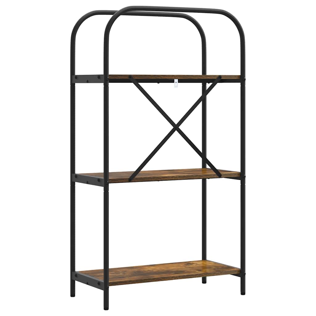 Libreria Rovere fumo 60 x 30 x 109 cm Legno multistrato