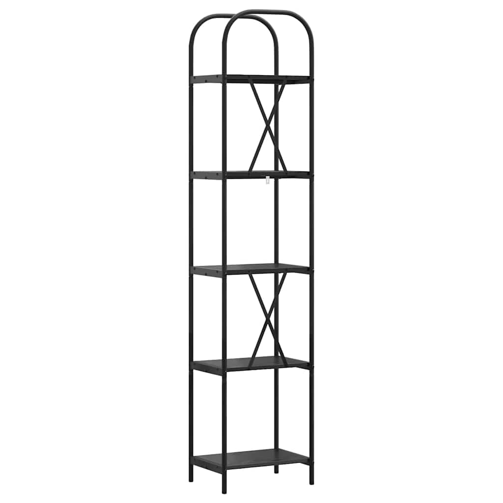 Libreria Rovere nero 40 x 30 x 183 cm Legno multistrato