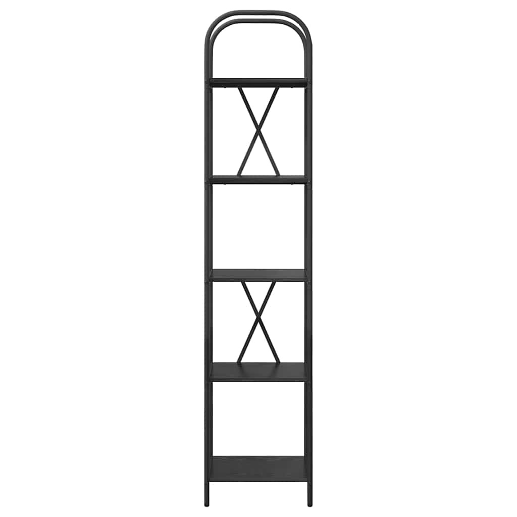 Libreria Rovere nero 40 x 30 x 183 cm Legno multistrato