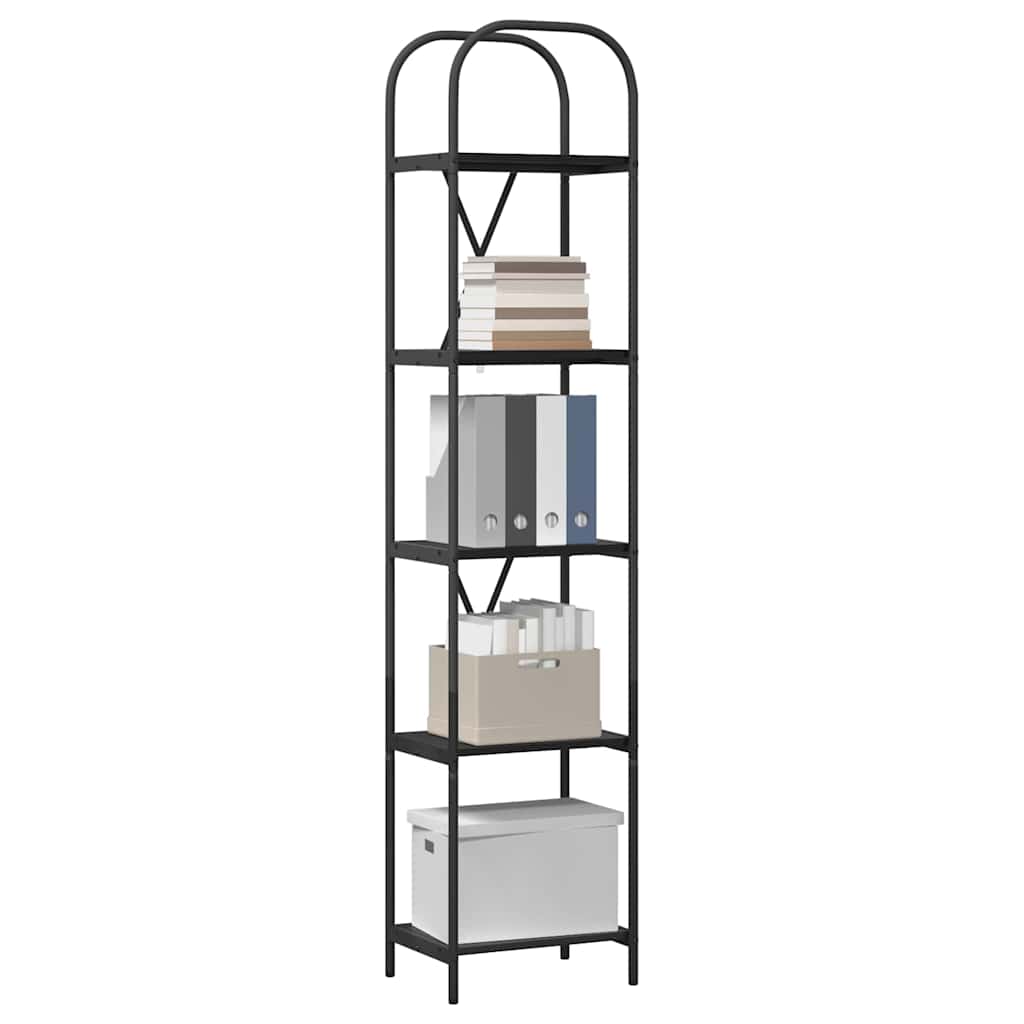 Libreria Rovere nero 40 x 30 x 183 cm Legno multistrato