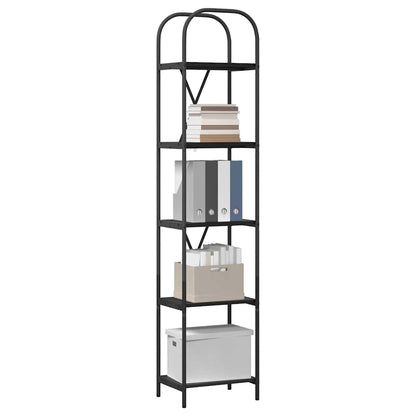 Libreria Rovere nero 40 x 30 x 183 cm Legno multistrato