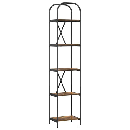 Libreria Rovere fumo 40 x 30 x 183 cm Legno multistrato