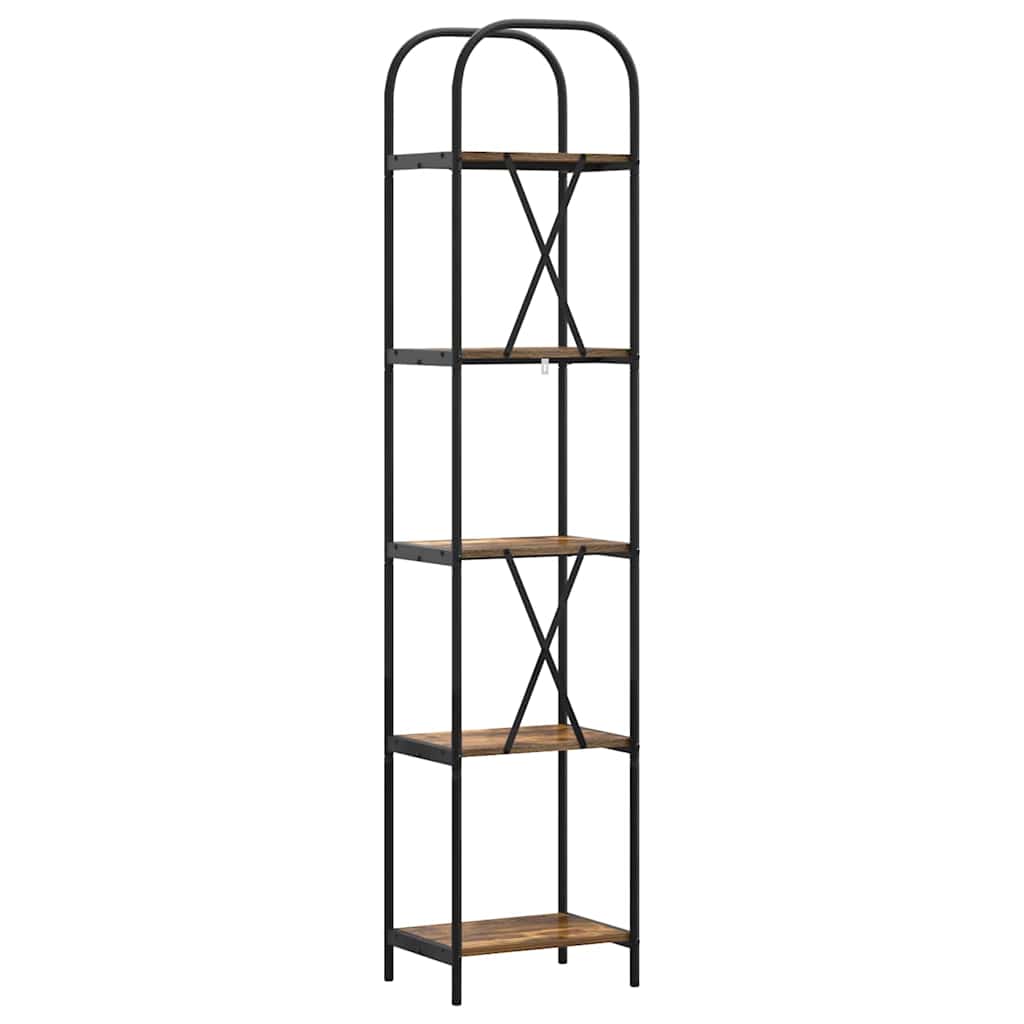 Libreria Rovere fumo 40 x 30 x 183 cm Legno multistrato