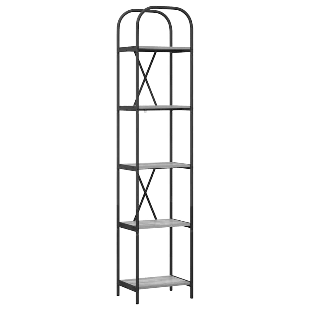 Libreria Grigio sonoma 40 x 30 x 183 cm Legno multistrato