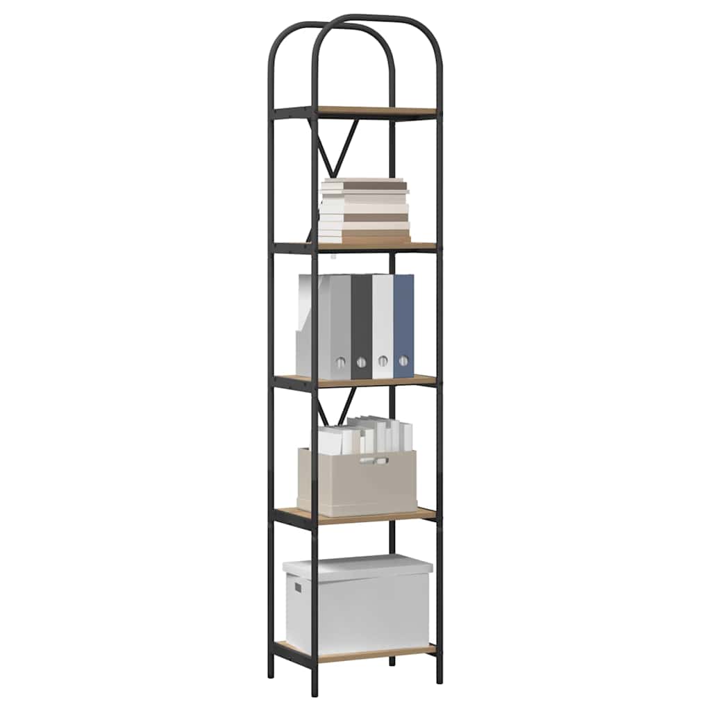 Libreria rovere artigianale 40 x 30 x 183 cm Legno multistrato