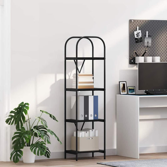 Libreria Rovere nero 40 x 30 x 146 cm Legno multistrato