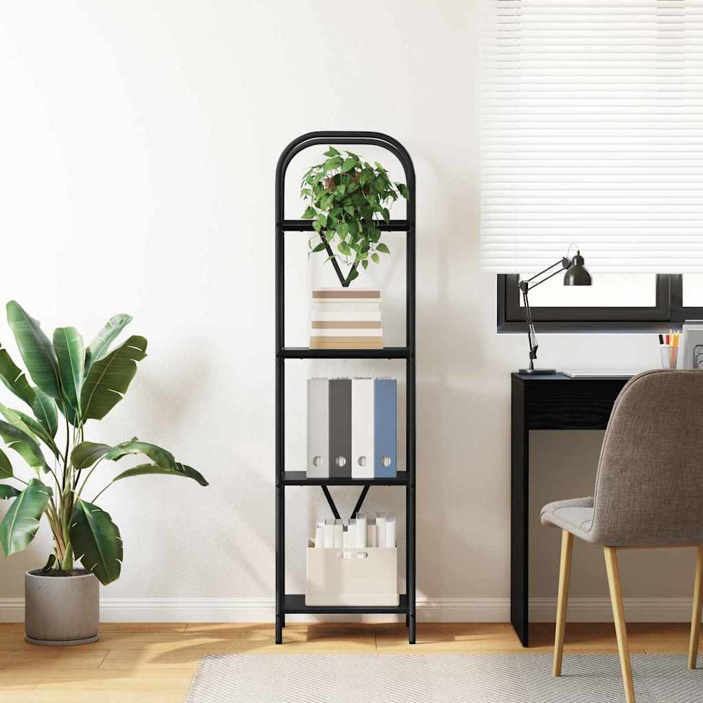 Libreria Rovere nero 40 x 30 x 146 cm Legno multistrato