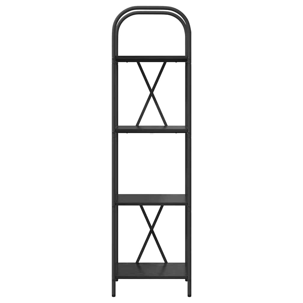 Libreria Rovere nero 40 x 30 x 146 cm Legno multistrato