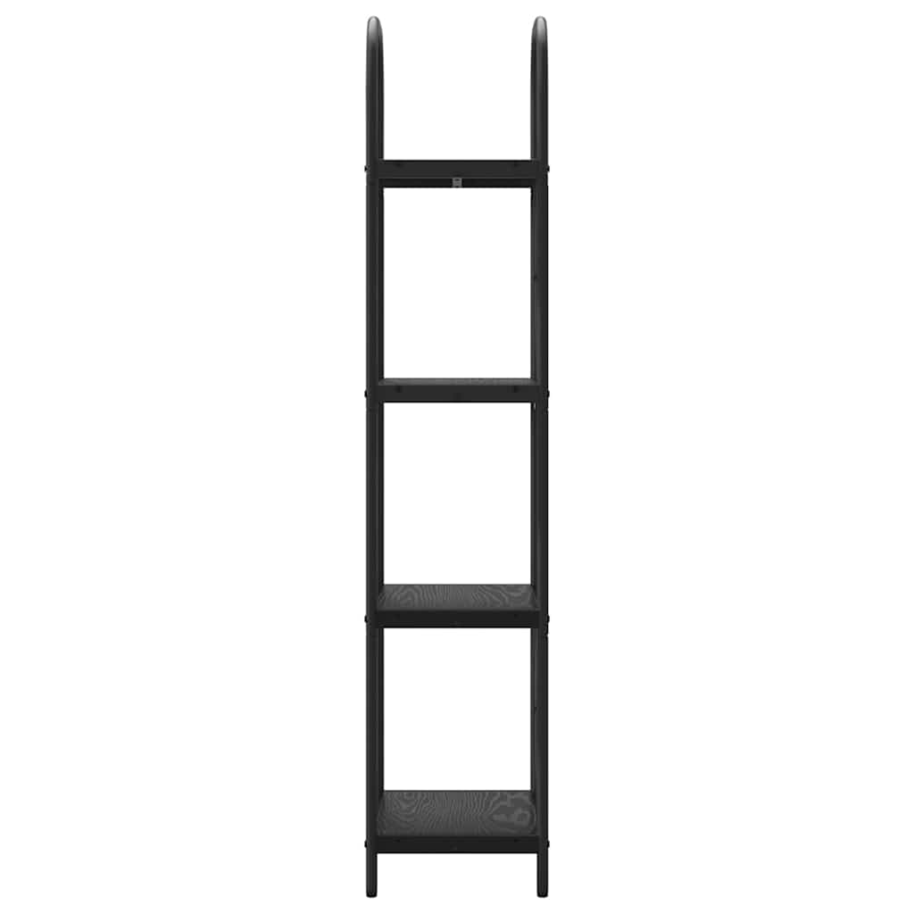 Libreria Rovere nero 40 x 30 x 146 cm Legno multistrato