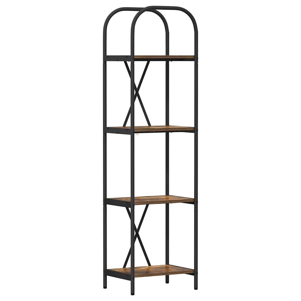 Libreria Rovere fumo 40 x 30 x 146 cm Legno multistrato