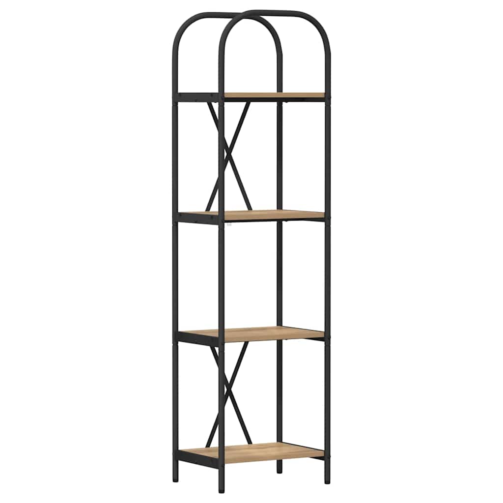 Libreria rovere artigianale 40 x 30 x 146 cm Legno multistrato