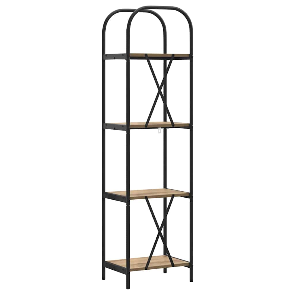 Libreria rovere artigianale 40 x 30 x 146 cm Legno multistrato