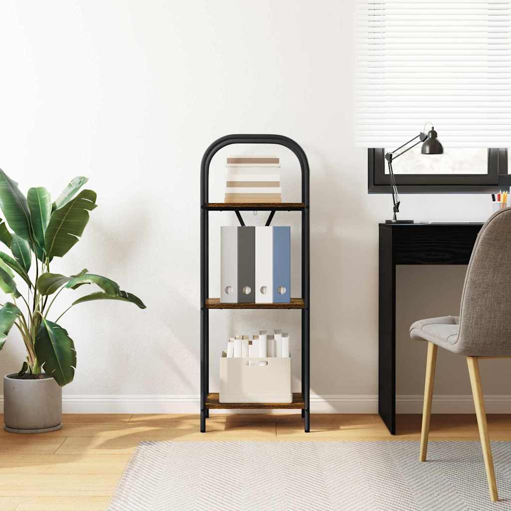 Libreria Rovere fumo 40 x 30 x 109 cm Legno multistrato