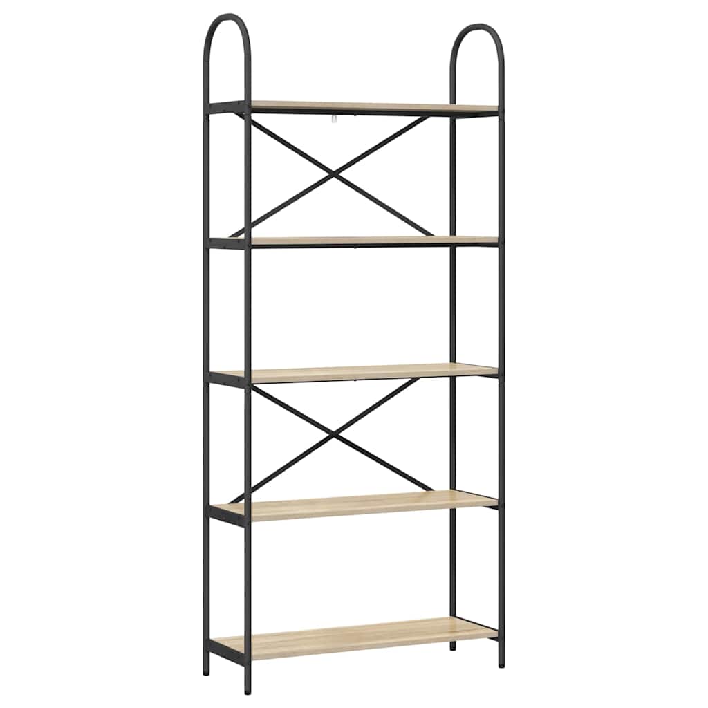 Libreria rovere sonoma 80 x 30 x 183 cm Legno multistrato