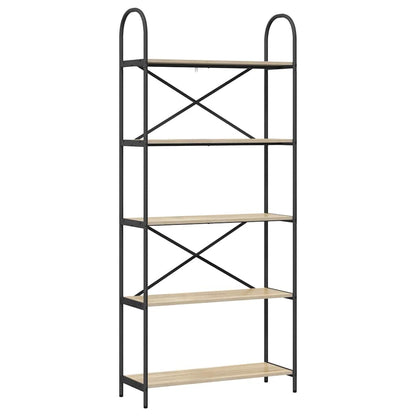 Libreria rovere sonoma 80 x 30 x 183 cm Legno multistrato